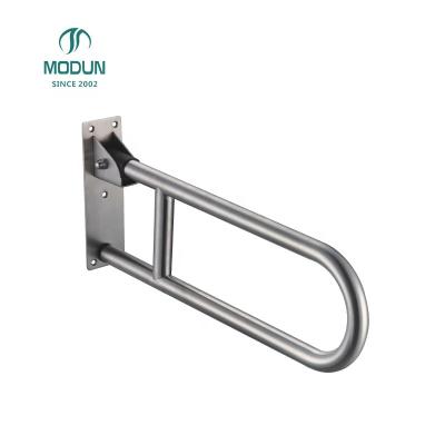 China Ply-up U-shape wall mount stainless steel safety railings, bathroom flip-up grab bar for sale