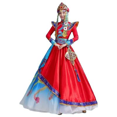 China Lunaric Mongol Nationality Women Mongolian Clothing Sets Traditional Chinese Ethnic Girls' Dress China Ethnic Minority Costumes for sale