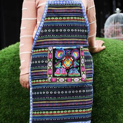 China Lunaric Miao Hmong Women Traditional Miao Ethnic Girls Apron China Ethnic Embroidered Chasuble for sale