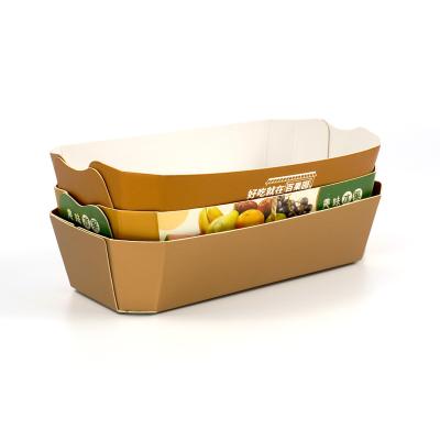 China Takeout Fish and Chip Box Paper Recyclable Custom Food Packaging Boxes for sale