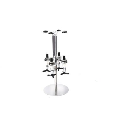 China Part 4 Heads Spinning Pour Rack Wine And Beer Beverage Dispenser Set for sale