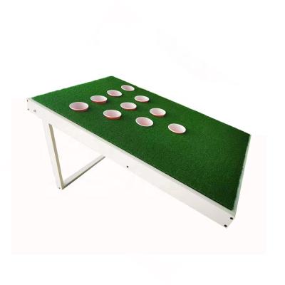 China Outdoor Indoor Party Cornhole Game Game Beer Pong Golf Set With 2 Pcs Boards for sale