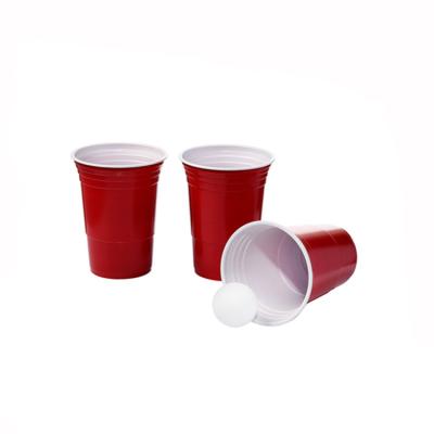 China Amazon 2021 Modern Hot Selling Disposable Mug Bar Party Beer Game Red Plastic Cup for sale