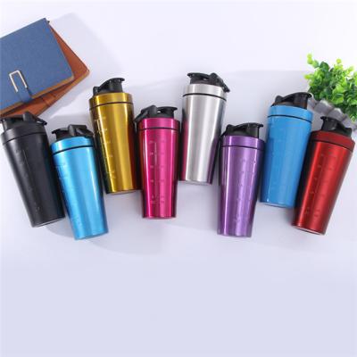 China 500/740ml Disposable High Quality Stainless Steel Sport Protein Bottle Eco - Friendly Shaker for sale