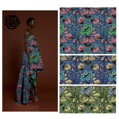 China Anti Static Makers Fashion 6 Yards Dirac African Wax Somalia Prints Ankara Wax Print Fabric for sale