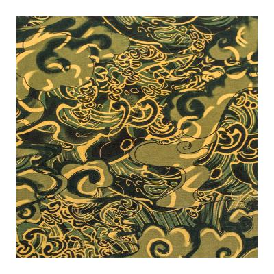 China Sustainable promotion customized wholesale furniture fabrics cloud pattern cheongsam digital printing printed fabric for sale