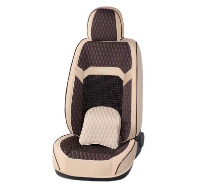 China Eco-friendly Car Wood Beaded Seat Cover Massage Car Cool Universal SUV Comfortable Cushion 9 Pieces Five-seater Car for sale