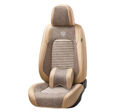 China High quality eco-friendly car cushion set custom health canvas full set of cushion pink brown y car vent pattern for sale