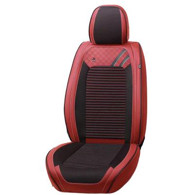 China Luxury full set of new eco-friendly car interior parts universal health car red black seat cover non-slip waterproof 13 pieces for sale