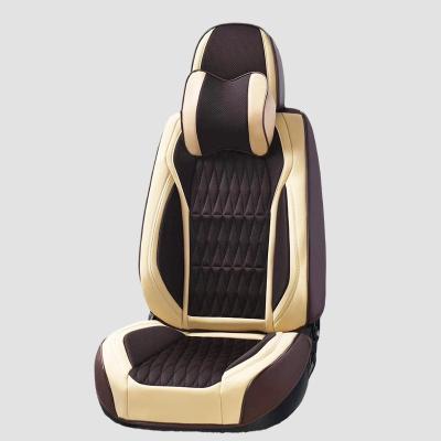 China 2023 New Design Eco-friendly Luxury Full Set Nappa Price Cheap High Quality Car Leather Seat Cover 9 Pieces for sale