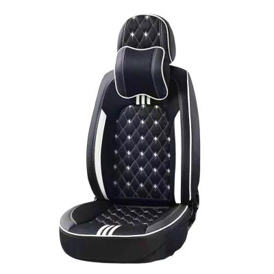 China Eco-friendly Popular Even High Quality Car Leather Seat Cover PU Full Set Price Waterproof Luxury 9 Pieces for sale