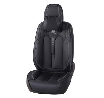 China Universal Eco-friendly Leather Car Seat Cover Full Surround Luxury Full Set Of Car Interior PU Custom Seat Cover 9 Pieces for sale