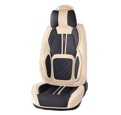 China Eco-friendly luxury car seat cover full set of luxury PU leather car cushion cover universal suitable for 5 seats for sale