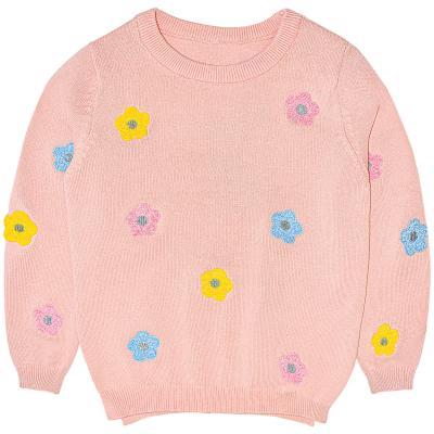 China Children Clothing Spring Autumn Toddler Little Baby Girl Hedges Knitwear Breathable Sweater for sale