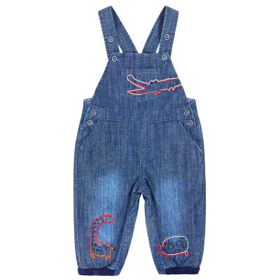 China Polyester / Cotton Fashion Toddler Kids Clothes Jeans Kids Overalls Denim Kids Horse Riding Bib Pants Kids Denim Overalls for sale