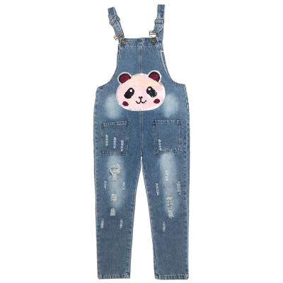 China Custom Made High Quality Anti Shrink Baby Clothing Sets Fall Girls Jeans Pants Kids Clothing Sets for sale