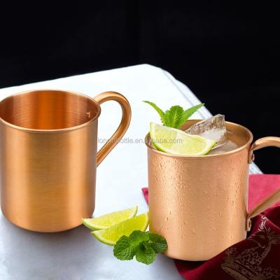 China 450ml Moscow Mule Cup 100% Pure Copper Solid Copper Mug Viable, Russian Moscow Mules, Cocktail Drinks Copper Mug for sale