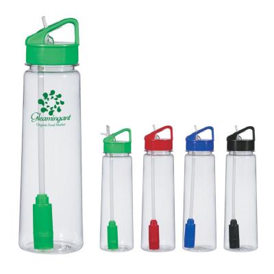 China Sustainable 550ml Customized With Carbon Filter Flip Plastic Water Bottles for sale