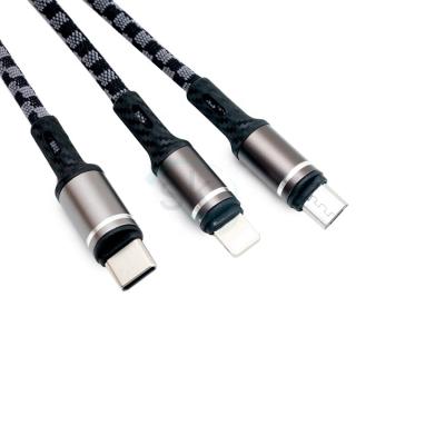 China Wholesale MP3/MP4 Player Radio Cable USB Nylon Woven Charging Magnetic Charging Cable for Iphone and Android for sale