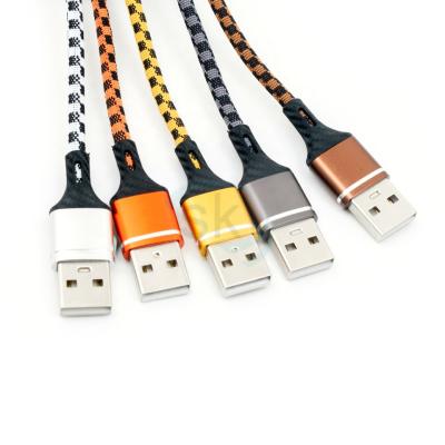 China New Product Popular Nylon Woven MP3/MP4 Player 3 in 1 Multi-Fuction Charging Cable for Iphone and Android for sale