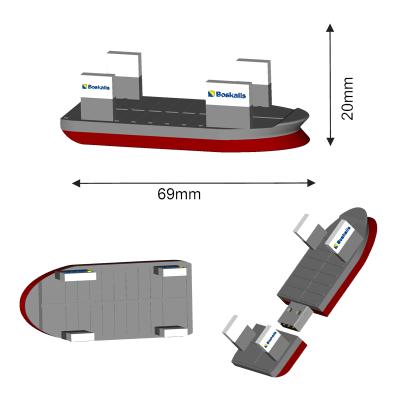 China PVC Ferry PVC 3D Custom Logo Cartoon USB Flash Drive 4GB 8GB 16GB USB 2.0 for sale