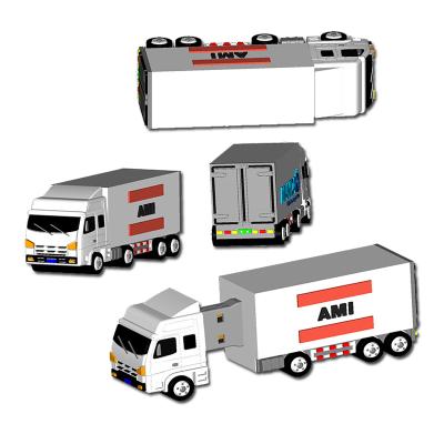 China Custom PVC Truck Cartoon PVC 3D USB Flash Drives For Birthday USB Stick 8gb u disk 4gb for sale