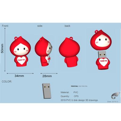 China Wholesale Custom PVC Cartoon 3D Usb Stick Personalized Usb Flash Memory Drives 8gb for sale