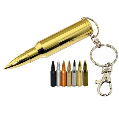 China Creative custom stainless steel 16g 32g usb pendrive metal usb drive 8g gift high end bullet instant drive for sale