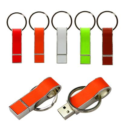 China Customized Logo USB Flash Drive 16g Leather Flash Drive 4g Whistle Case Business Gift Customized Logo for sale