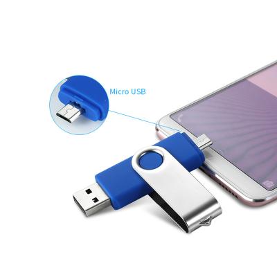 China Wholesale OTG USB 2.0/3.0 colorful pen drive 4GB 8GB 16GB 32GB stick otg swivel memorias OTG usb flash drive for Android for sale