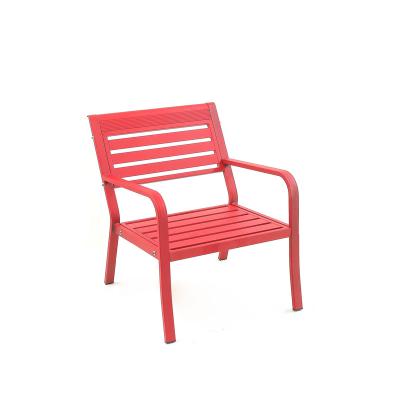 China Four-color red, blue, white and green hollow spraying, all aluminum material to make leisure chair for sale