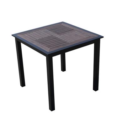 China eco-friendly material plastic synthetic wood waterproof outdoor furniture table UV-resistant for sale