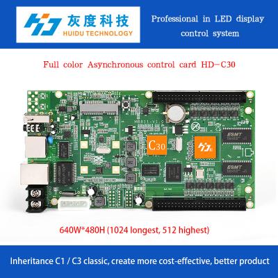 China Out door/in door/control card C30+D30+wifi+temperature+hub75 semi-outdoor for LED display for sale