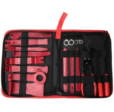 China metal & 19 PCS Plastic Trim Removal Tool Kit, Auto Car Door Panel Tool Radio Clip Pliers Removal Tool Kit for sale