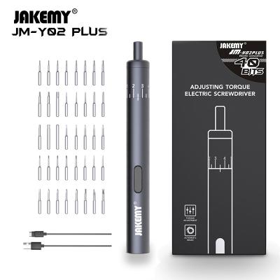 China Multi-used Jakemy Cordless Screwdriver JM-Y02 Mini Small Electric Screwdriver Set Precision Portable Electric Screwdriver Set For Mobile Repair for sale