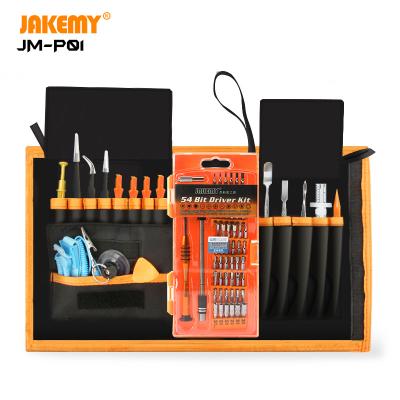 China Household Repair JAKEMY Wholesale 74 in 1 Professional Electronic Repair Tool Box Portable Screwdriver Set for Electronic DIY Repair for sale