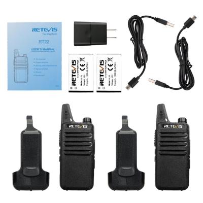 China Yes OEM A Pair Free Ultrathin License FRS Business Walkie Talkie For Restaurant Hotel Mall Bars Museum Retevis RT22 for sale