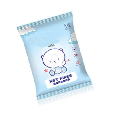 China OEM Baby Soft Sensitive Water Wet Cloth Cloth Wet Cloth for Hand Face Mouth Lip Body Bath Teeth Finger Pacifier Cleaning Toy for sale