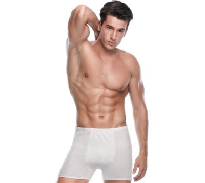 China Antibacterial Custom Sterile Disposable Cotton Business Travel Men Boxer Shorts for sale