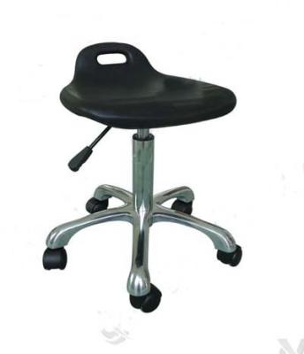 China Factory Price Wholesales Factory Price Adjustable Lab Use Black ESD PU Foam Chair for Cleanroom Workshop Office School Hospital with Footrest and Wheels for sale