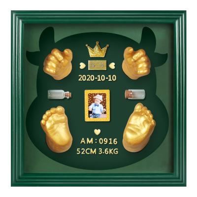 China Modern Simplicity 2021 Baby 3D Hand and Foot Print Photo Frame 3D Mount Kit Photo Frame for Sale for sale