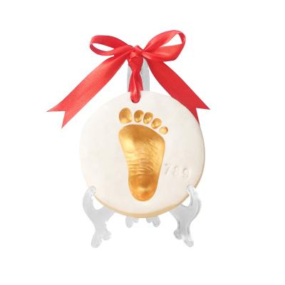 China Europe DIY High Quality Custom Baby Hand and Foot Print Keepsake Newborn Clay for sale