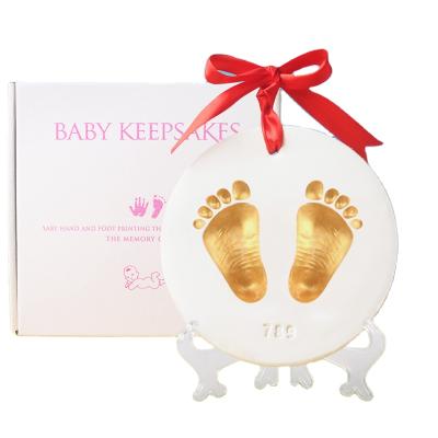 China Europe 2021 Best Baby Footprint Hand Printing Polymer 3D DIY Gift Baby Clay for sale