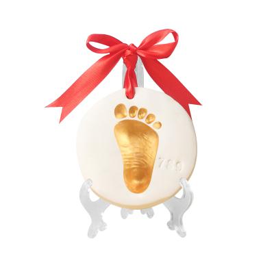 China Europe Baby Keepsake Clay Newborn Baby Footprint and Handprint Clay for sale