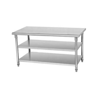 China Easily Assembled Stainless Steel Hotel / Restaurant Working Table Without Backsplash for sale