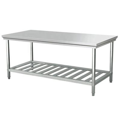 China Easily Assembled Kitchen Table/Stainless Steel Restaurant Factory Price Work Table for sale