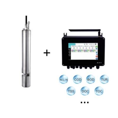 China Wastewater Monitoring WQS-F Full Spectrum Multi Parameters 6 in 1 Doc. Optical Water Quality Sensor NO3-N COD TOC BOD TUR for sale