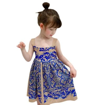 China Anti-static Children Designer Girls Tshirt Skirt Set Summer Dress Children Fashion Causal Clothes for sale