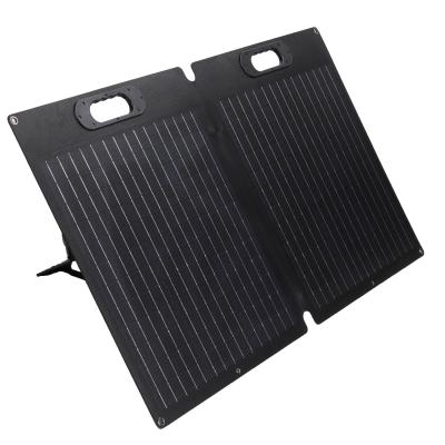 China 2021 Monocrystaline Silicon ETFE One Piece Made Lamination 60w 80w 100W 120W 200W Portable Folding Monocrystalline Silicon Foldable Solar Panel for sale