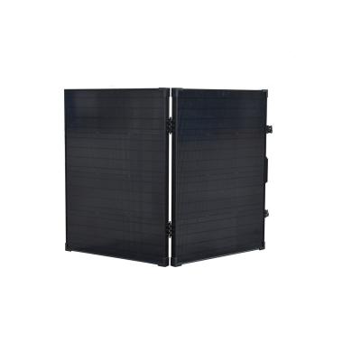 China 100W High Efficiency Solar Cells 100 Watt Monocrystalline Silicon Foldable Portable Rigid Solar Panel With IPX6 Waterproof 1020*670*28mm for sale